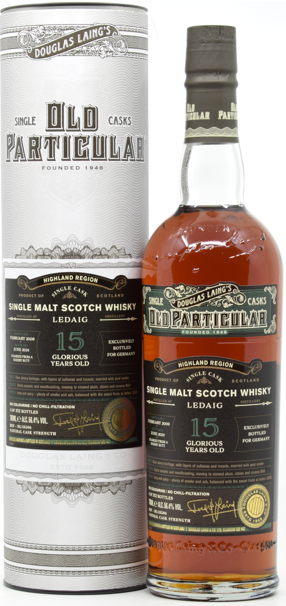 ledaig_15_DL_2024zZvrF3FPXsBfx Ledaig 15 Jahre 2009/2024 Sherry Cask Douglas Laing for germany 56,4% vol.