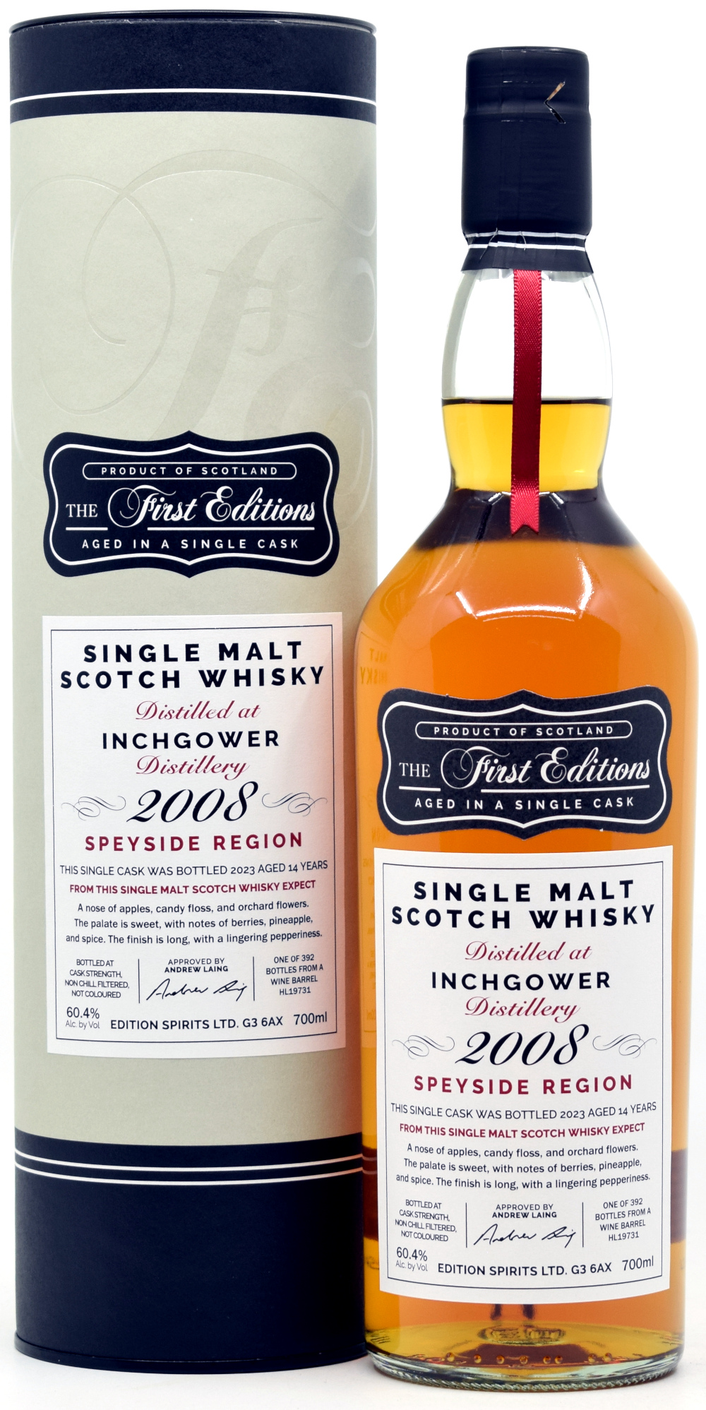 inchgower_2008_FE Inchgower 14 Jahre 2008/2023 Wine Cask First Editions 60,4% vol