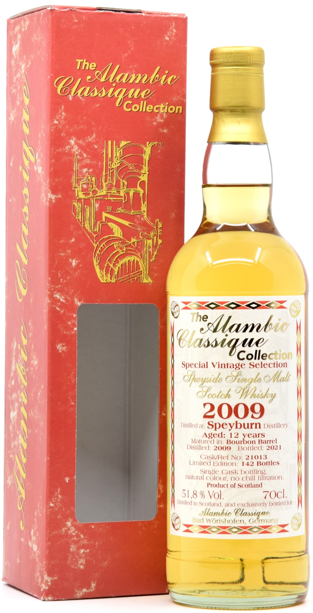 Speyburn 12 Jahre 2009/2021 Alambic Classique 51,8% vol.