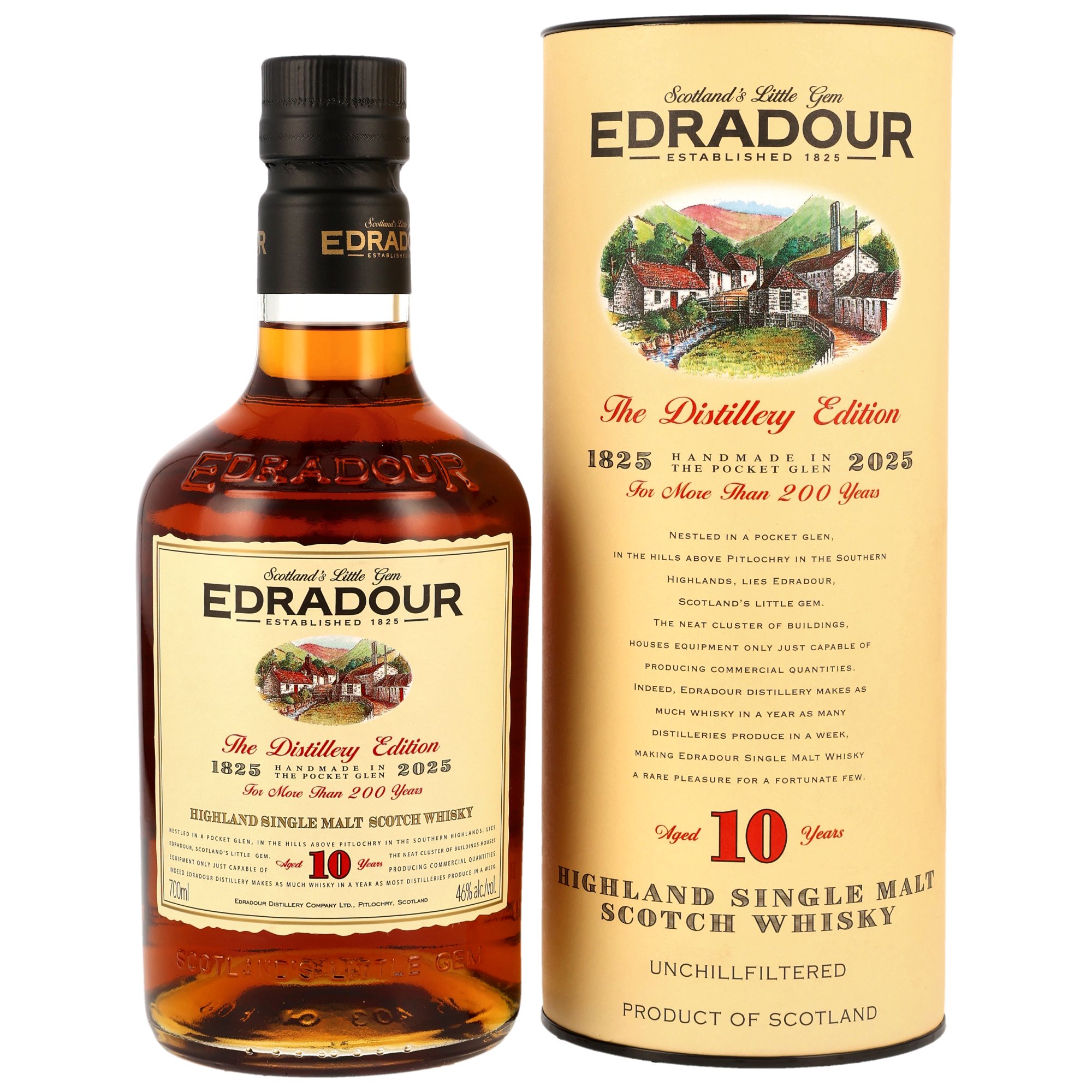 Edradour 10 Jahre 200 Years Edition 46% vol.