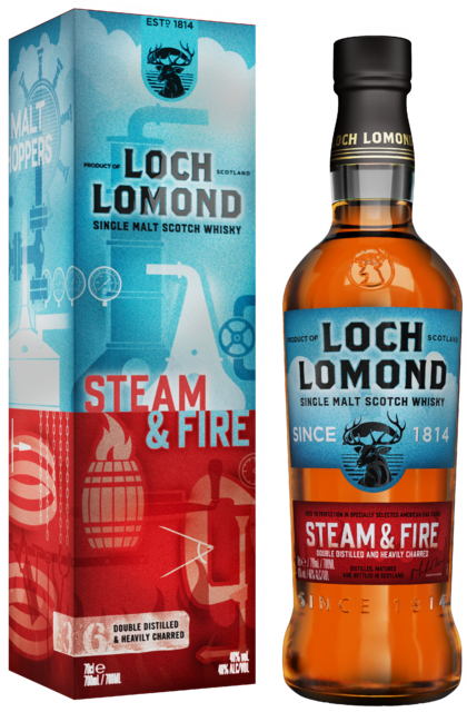 lochlomond_steamfire Loch Lomond Steam & Fire Heavily Charred Casks 46% vol.