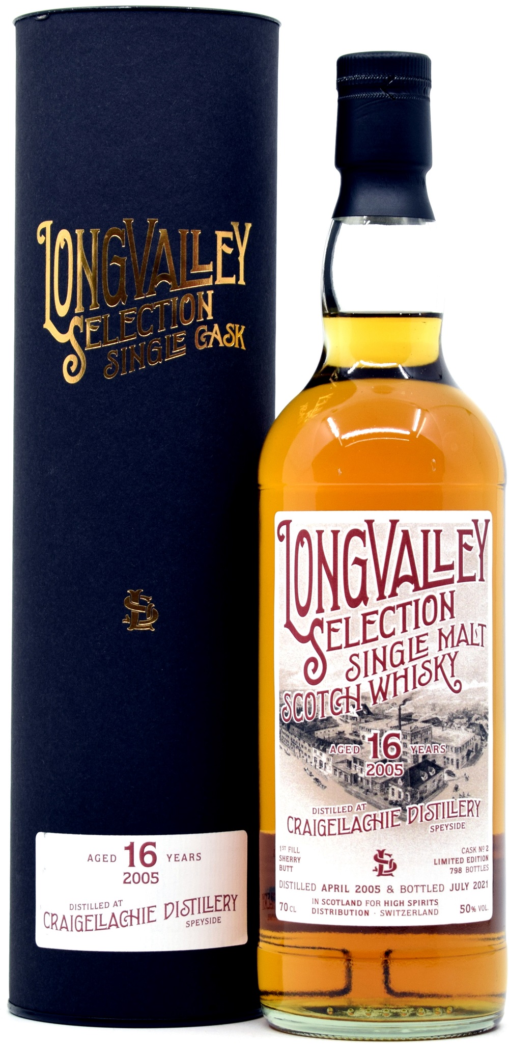 craigellachie_16_LV Craigellachie 16 Jahre 2005/2021 1st Fill Sherry LongValley Selection 50% vol.