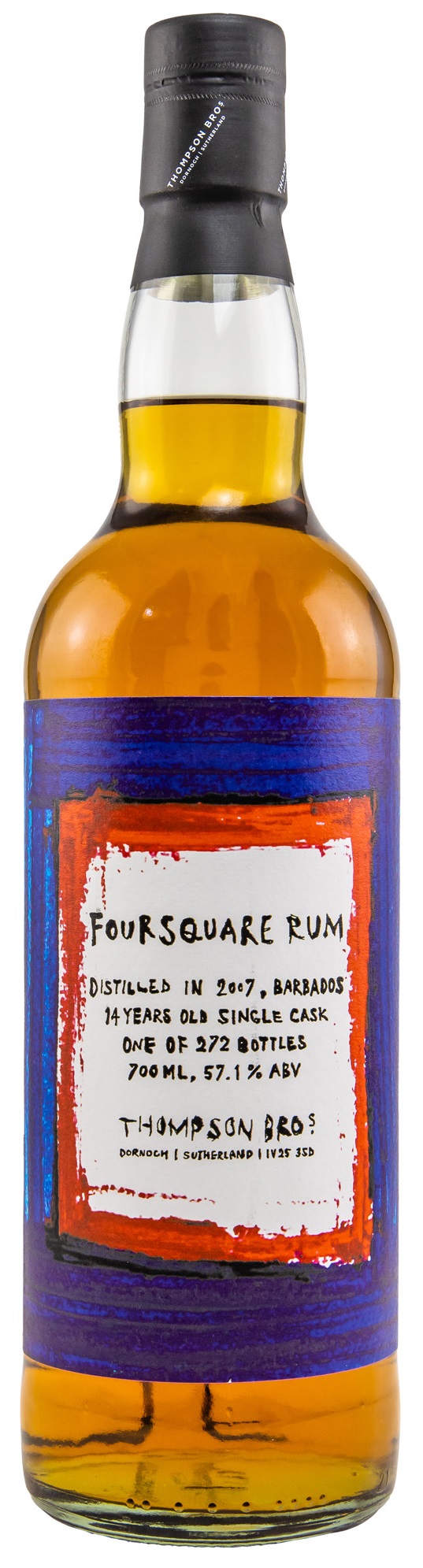 Foursquare-2007-psteG0nVXMsMT9ds Foursquare Rum 14 Jahre 2007/2022 Thompson Bros 57,1% vol.