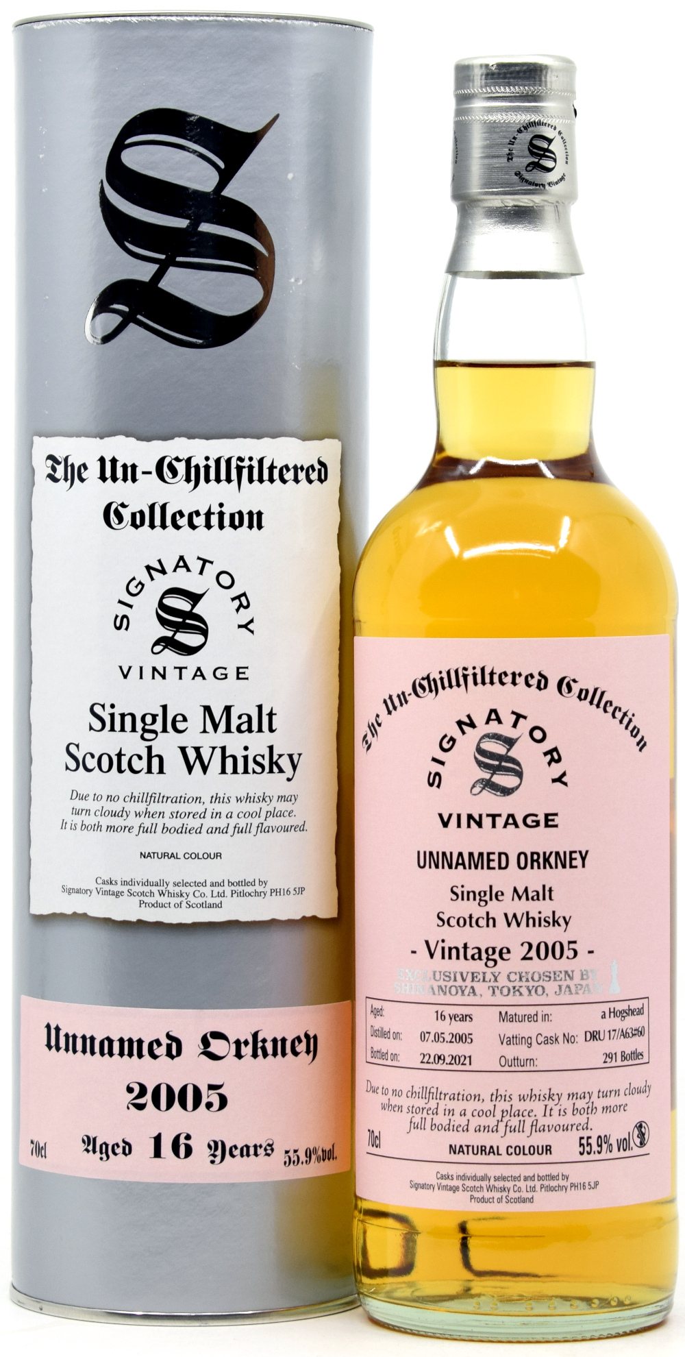 orkney_2005_scv_shinanoya Orkney 16 Jahre 2005/2021 Signatory Cask Strength for Shinanoya #60 55,9% vol
