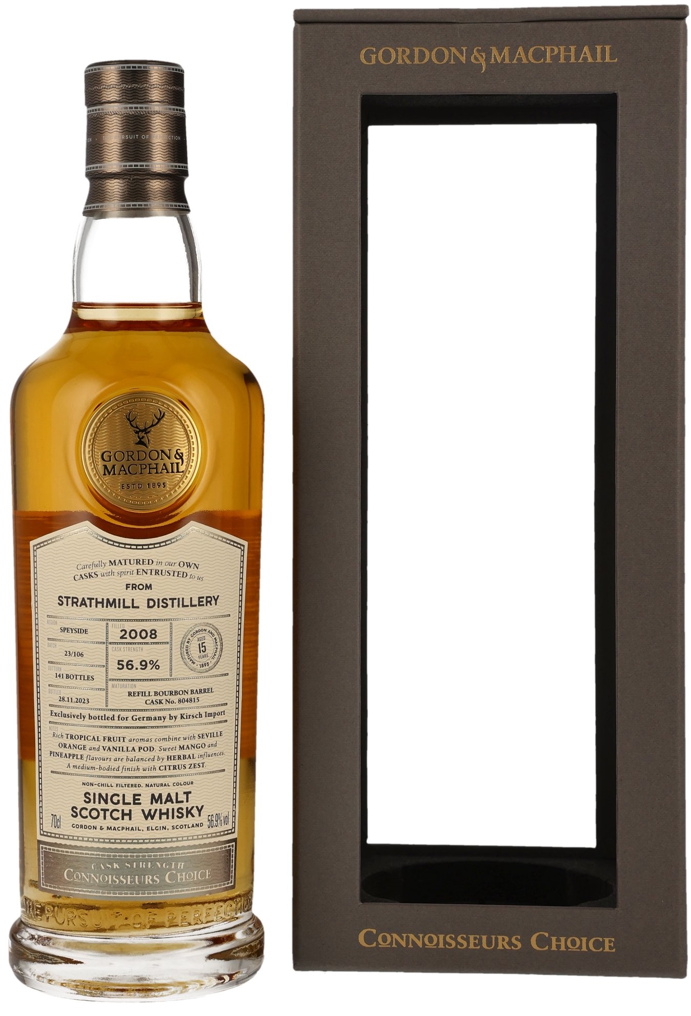 Strathmill 2008/2023 Gordon & MacPhail for germany #804815 56,9% vol.