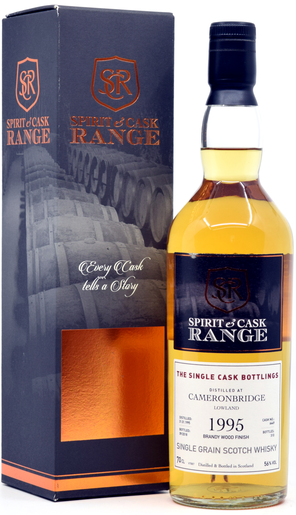 cameronbridge_1995_WxqC1VnFHNZdU67 Cameronbridge 1995/2018 Brandy Finish Spirit & Cask Range 56,0%