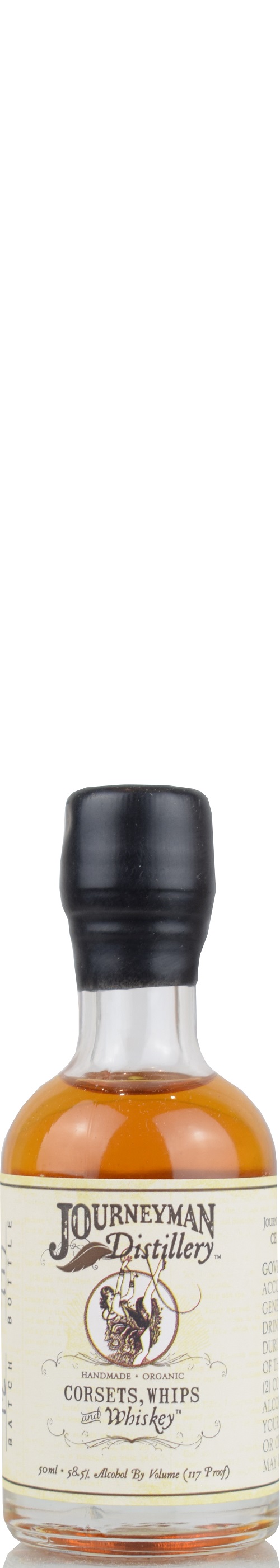 journeyman_corsets_whips_mini Journeyman Corsets, Whips & Whiskey Cask Strength 58,5% vol. Miniatur 0,05 l