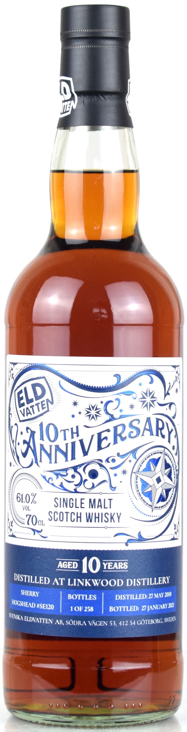 linkwood_10_se Linkwood 10 Jahre 2010/2021 Sherry Cask Svenska Eldvatten 61% vol.