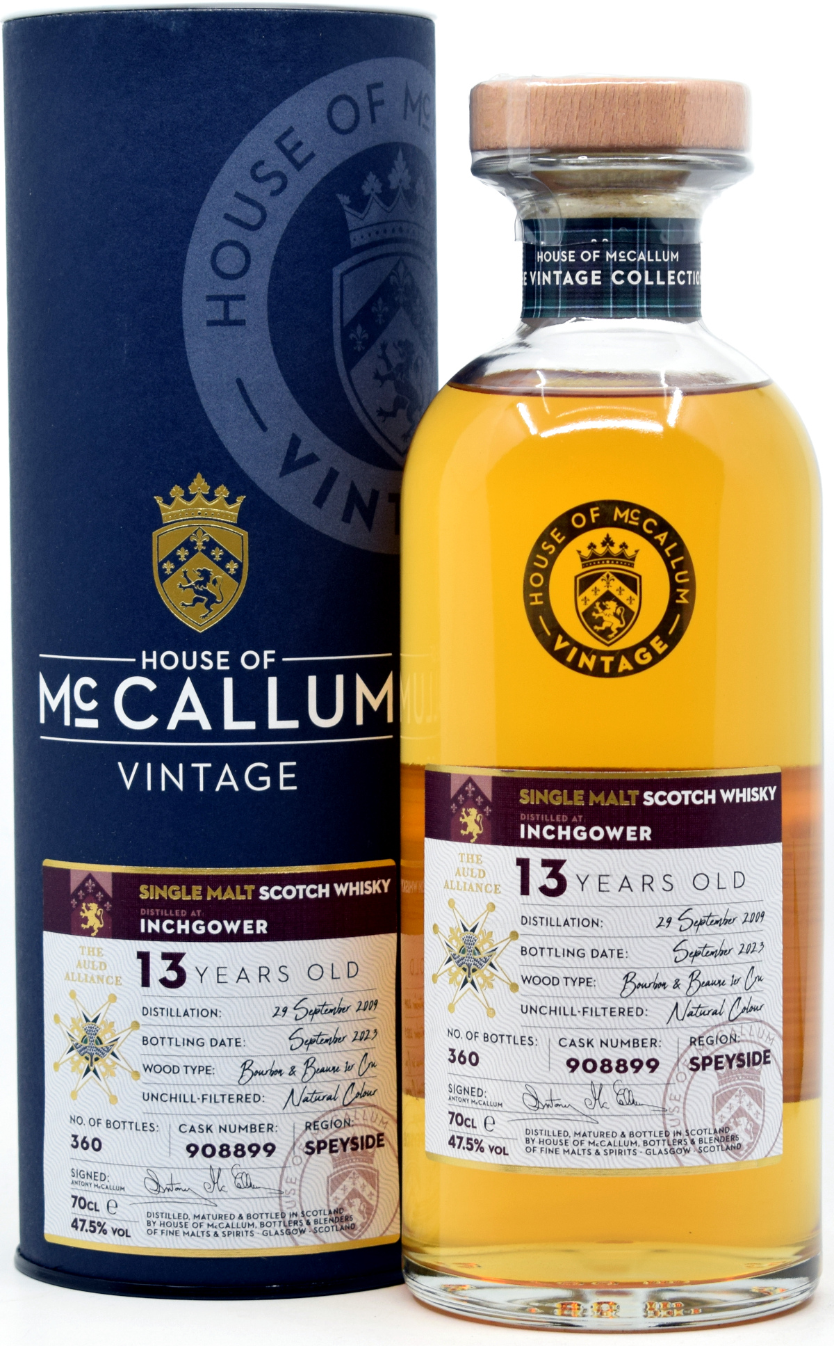 inchgower_13_HoMc Inchgower 13 Jahre 2009/2023 Beaune 1er Cru Cask House of McCallum 47,5% vol.