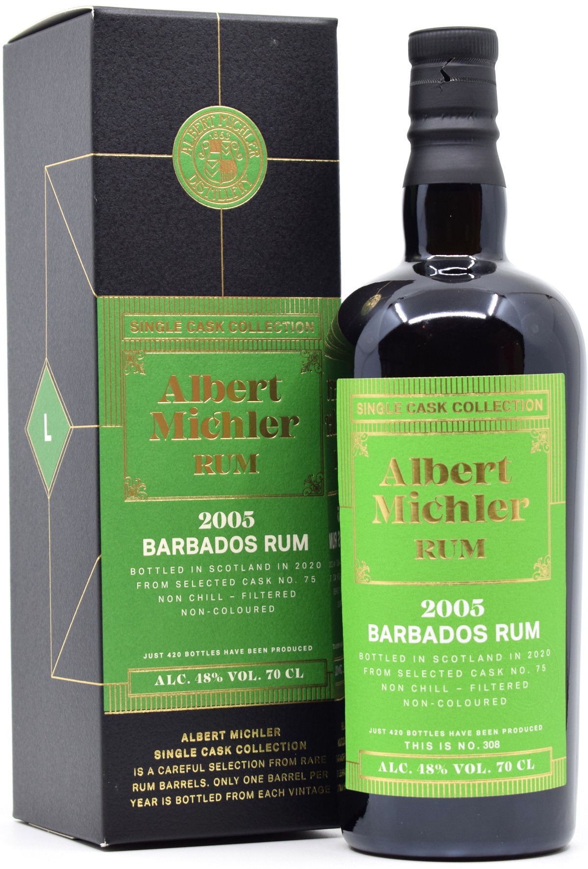 barbados_2005_AM Barbados Rum (Foursquare) 2005/2020 Albert Michler Single Cask Collection Rum 48% vol.