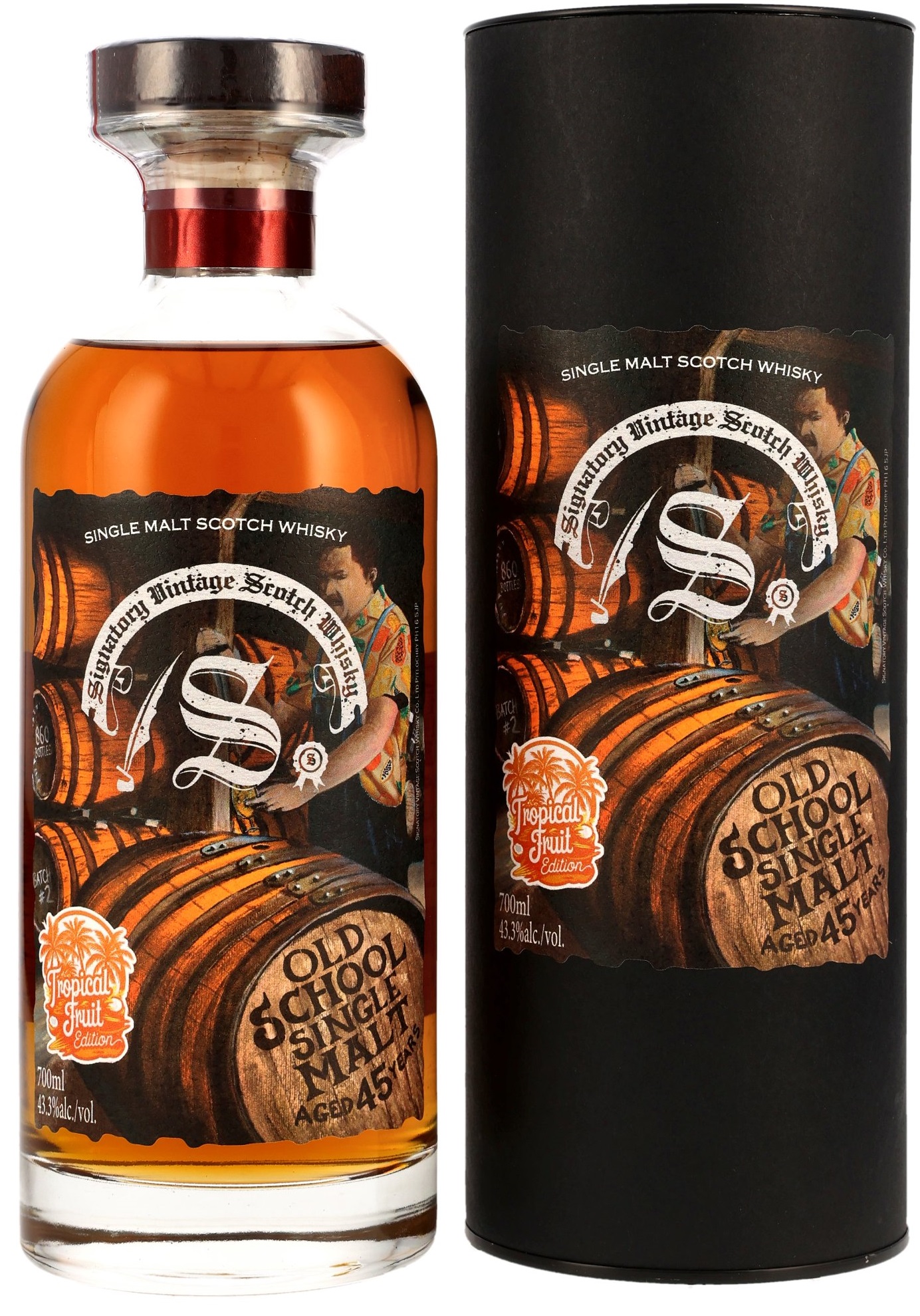 Old-School-Single-Malt-45 Old School Malt 45 Jahre Signatory Vintage Tropical Fruit Edition 43,3% vol.