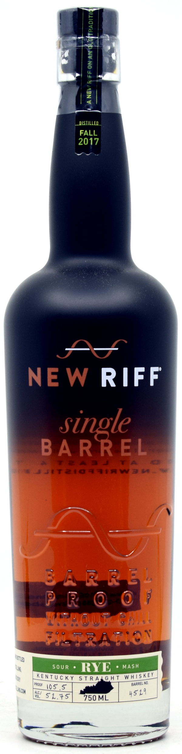 new_riff_rye_4529 New Riff Kentucky Straight Rye Single Barrel #4529 52,75% vol.
