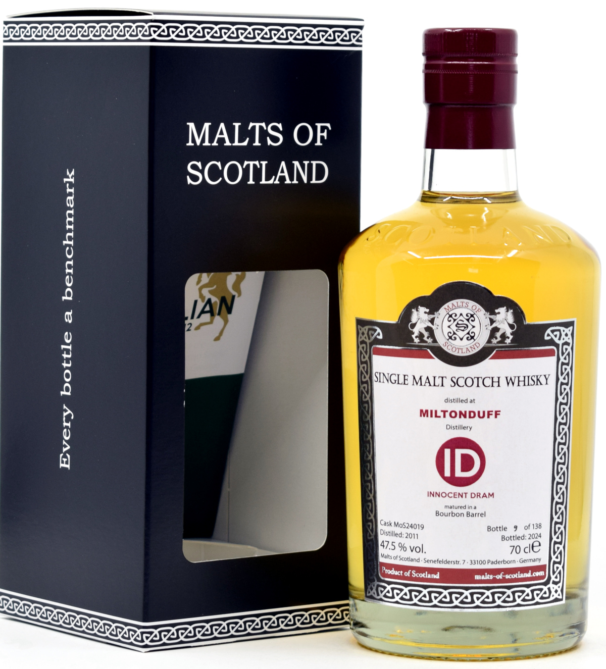 miltonduff_ID_MoS Miltonduff 2011/2024 Malts of Scotland ID Serie 47,5% vol.