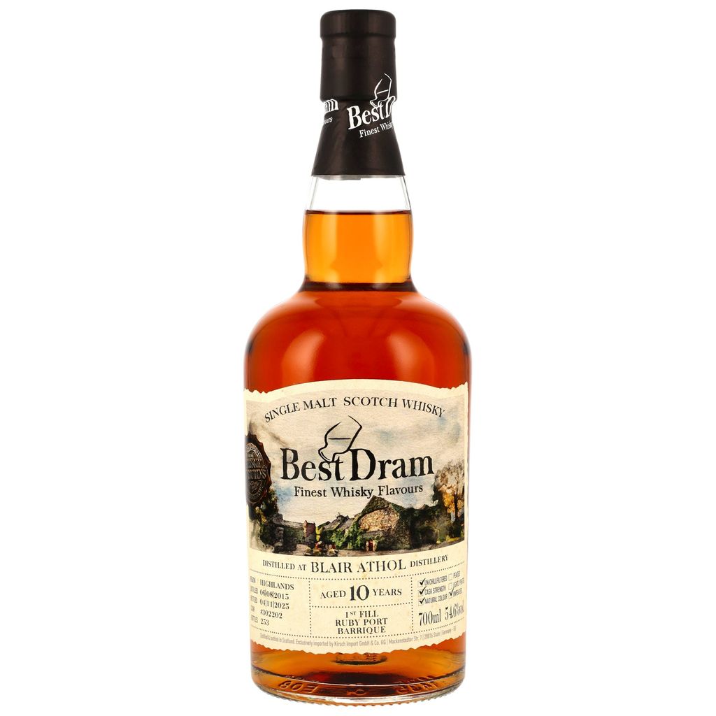 Blair Athol 2015/2025 1st Fill Ruby Port Cask Best Dram 54,6% vol.