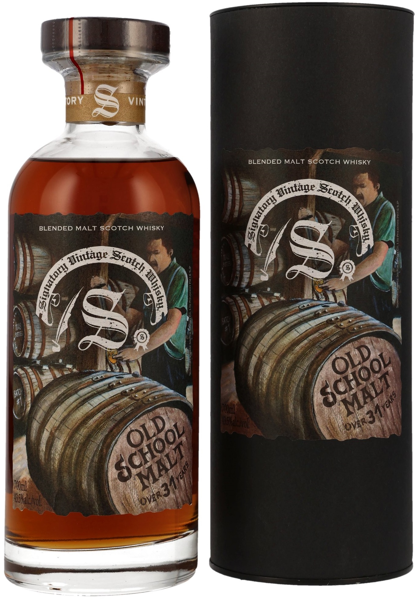 Old-School-Malt-31 Old School Malt 31 Jahre Signatory Vintage Blended Malt Scotch Whisky 43,5% vol.