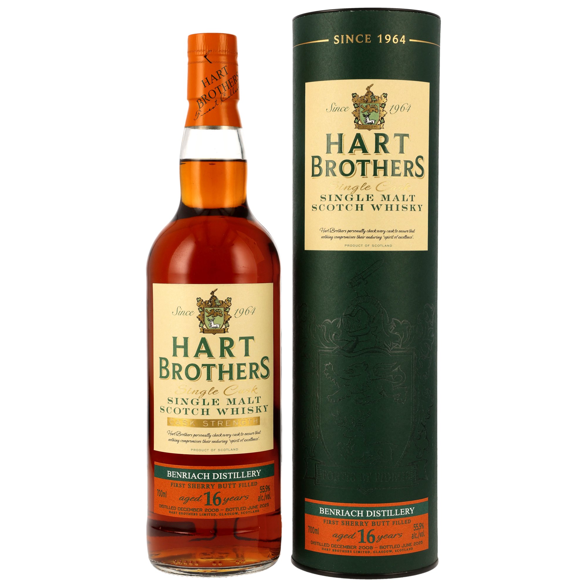 Benriach 16 Jahre 2006/2025 1st Fill Sherry Cask Hart Brothers 55,9% vol.