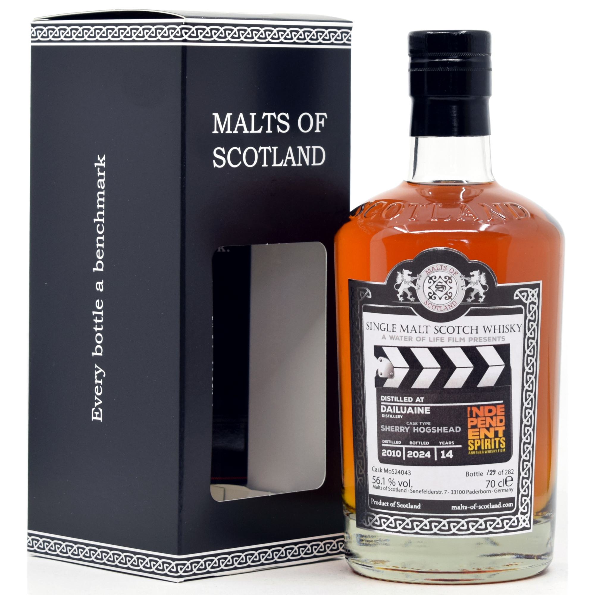 Dailuaine 2010/2024 Sherry Cask Malts of Scotland Independent Spirits 56,1% vol.
