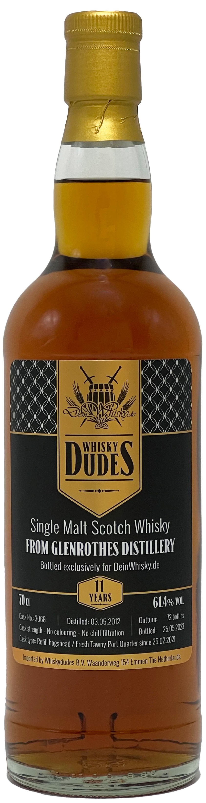Glenrothes_61-4 Glenrothes 11 Jahre 2012/2023 1st Fill Tawny Port Whiskydudes for deinwhisky.de 61,4% vol.