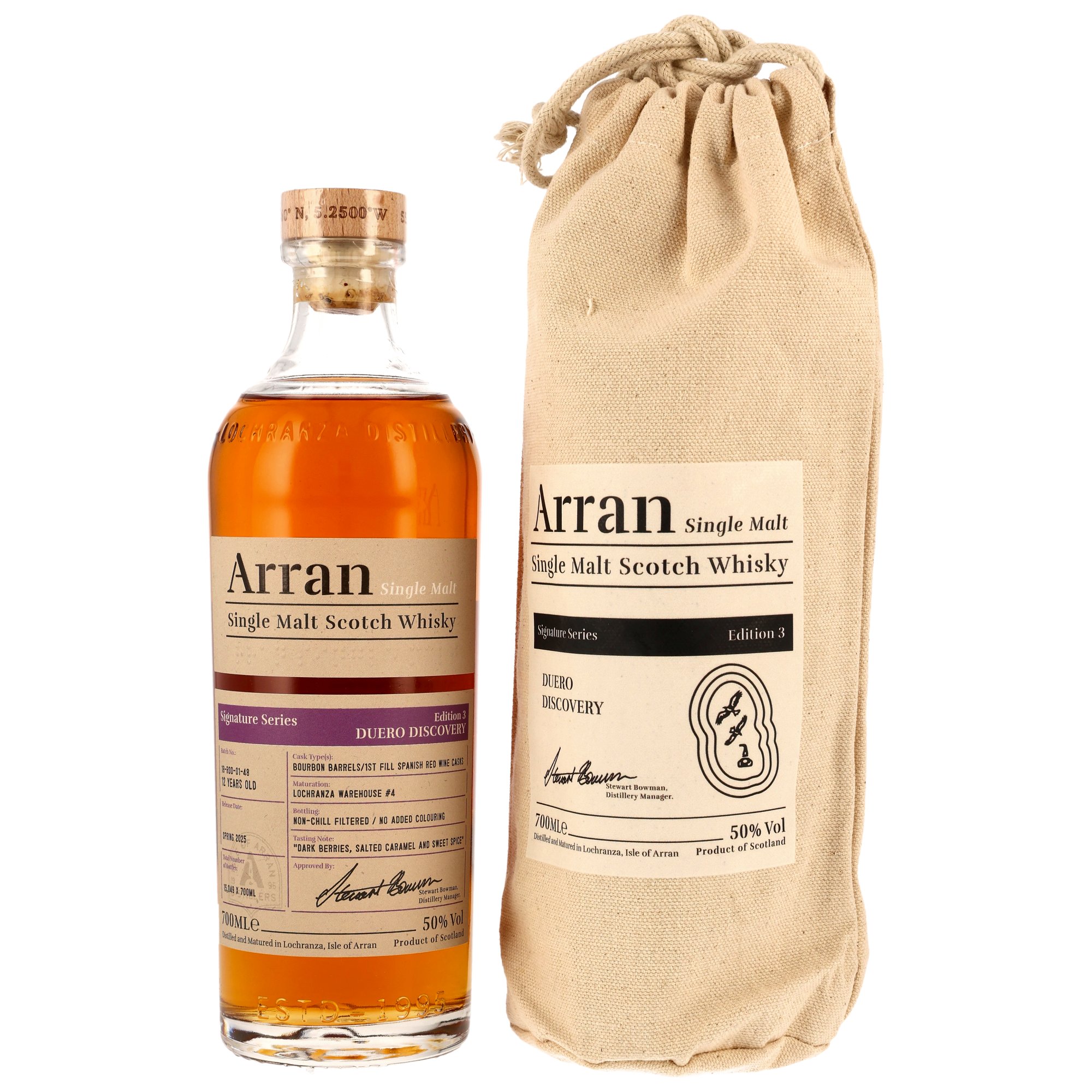 Arran-Duero-Discovery Arran 12 Jahre The Signature Series Edition 3 – Duero Discovery 50% vol.