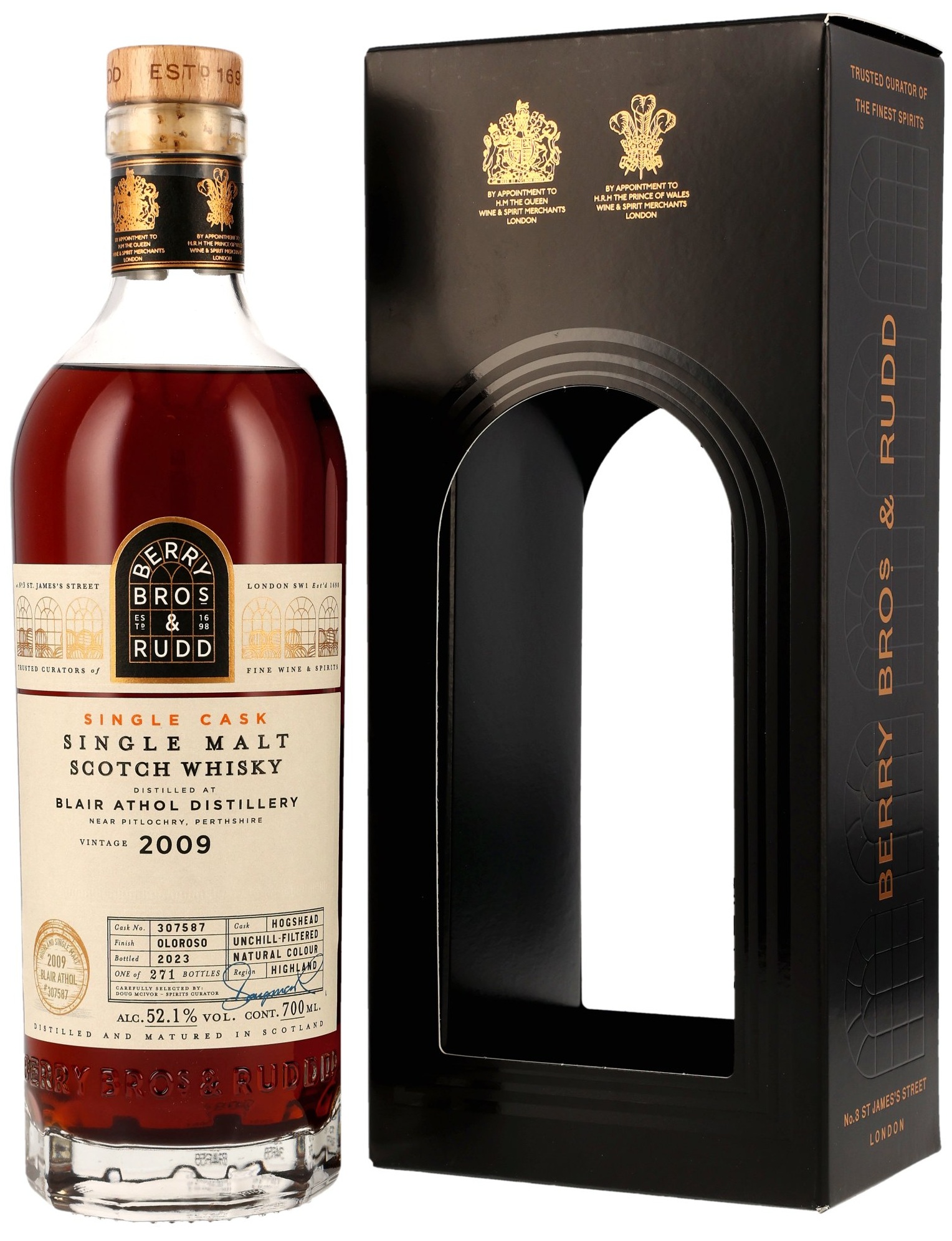 Blair-Athol-2009-307587-br Blair Athol 2009/2023 Oloroso Sherry Cask Berry Bros. & Rudd #307587 52,1% vol.