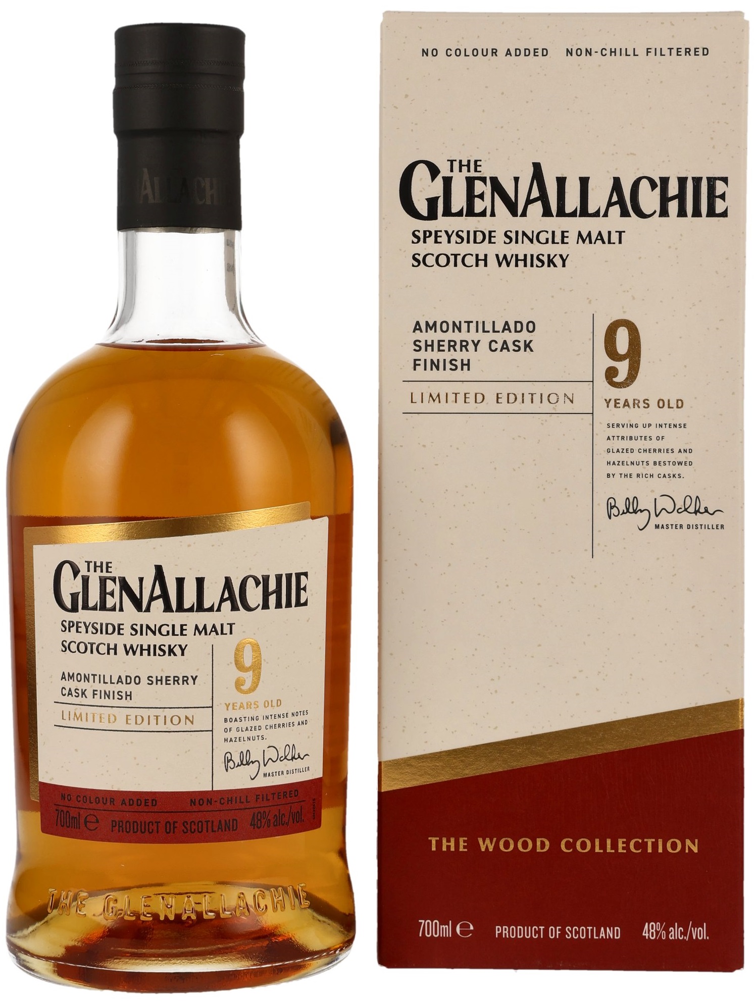 GlenAllachie-9-yoAmontillado-Sherry-Finish-Limited-Edition Glenallachie 9 Jahre Amontillado Sherry Cask The Wood Collection 48,0% vol.