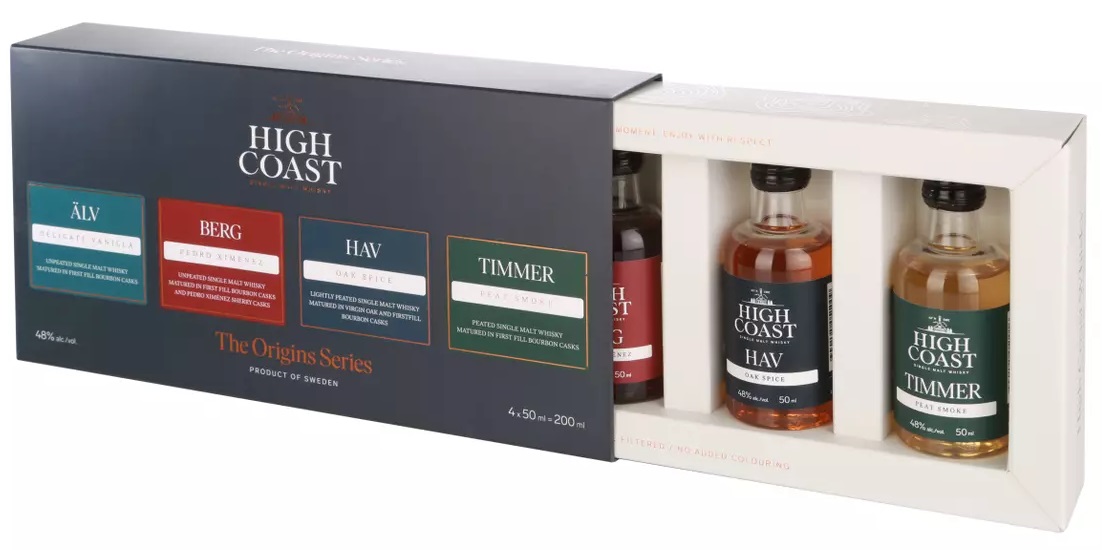 HC_Box High Coast The Origins Series Box 4x 50ml (Älv, Hav, Timmer, Berg)