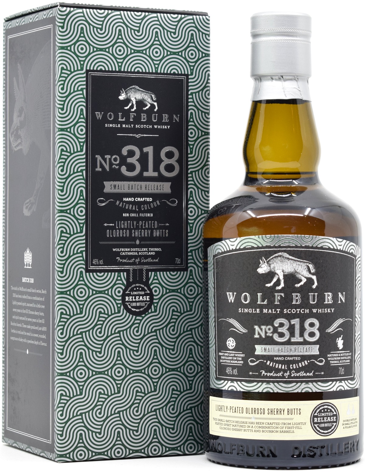 wolfburn_318 Wolfburn "Batch 318" Lightly Peated Sherry Casks Small Batch 46% vol.