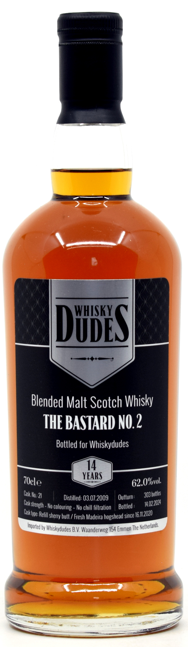 bastard_2_WD The Bastard No. 2 14 Jahre 2009/2024 Sherry & Fresh Madeira Cask Whiskydudes 62% vol.