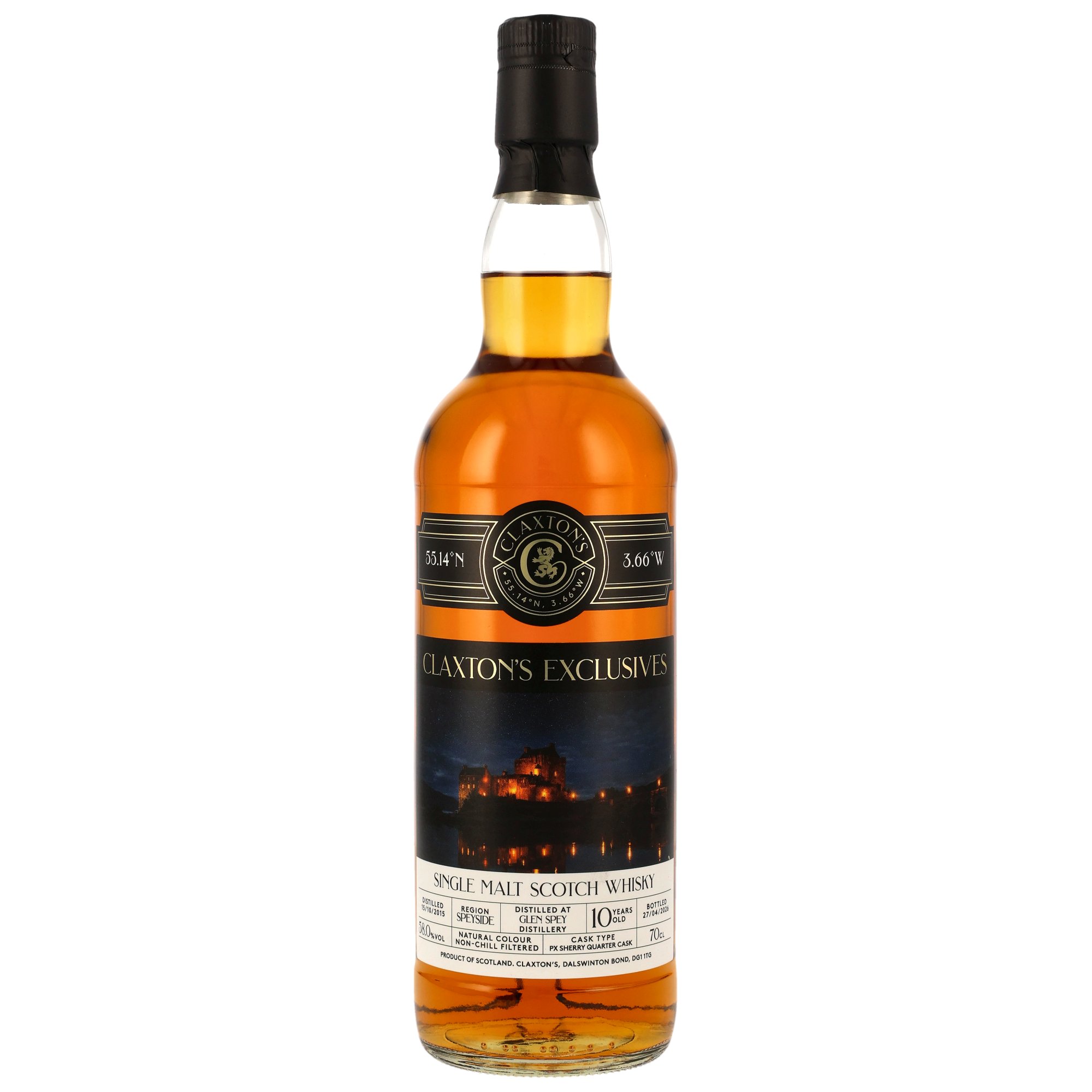 Glen Spey 10 Jahre 2015/2026 PX Sherry Quarter Cask Claxton's 58% vol.