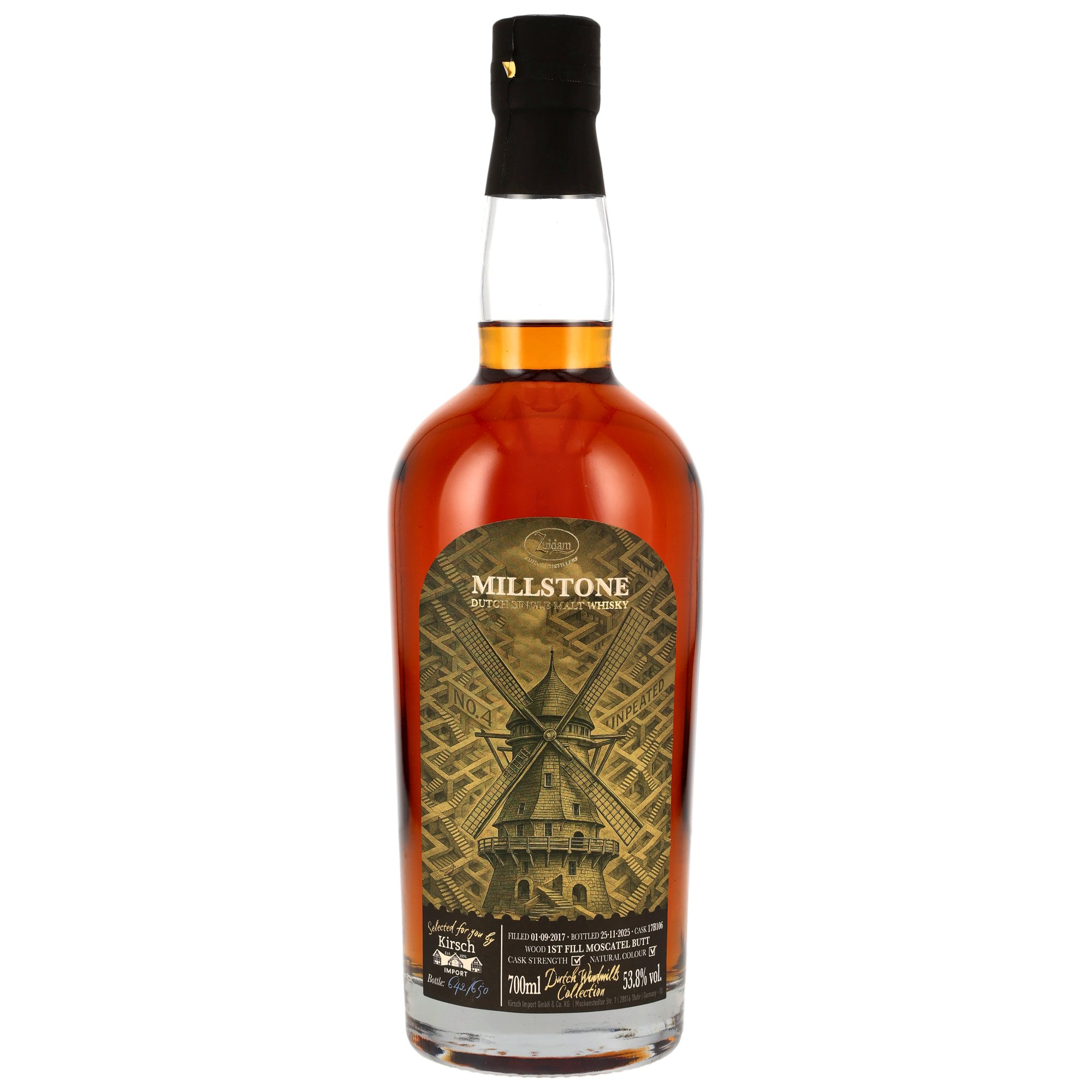 Millstone 2017/2025 1st Fill Moscatel Cask Dutch Windmills Collection No.4 53,8% vol.