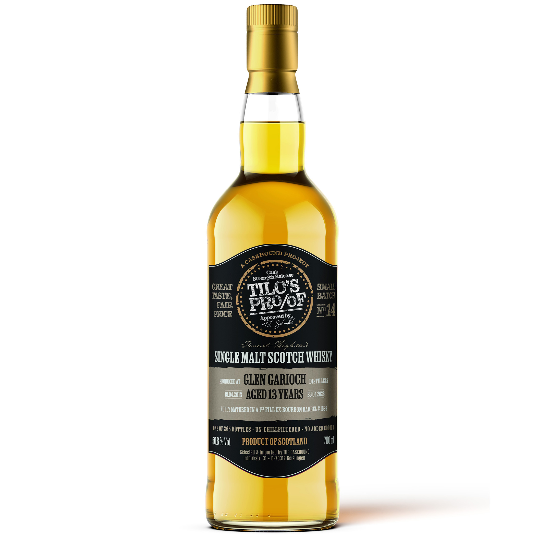 Glen Garioch 13 Jahre 2013/2026 The Caskhound Tilo's Proof #14 50,8% vol.