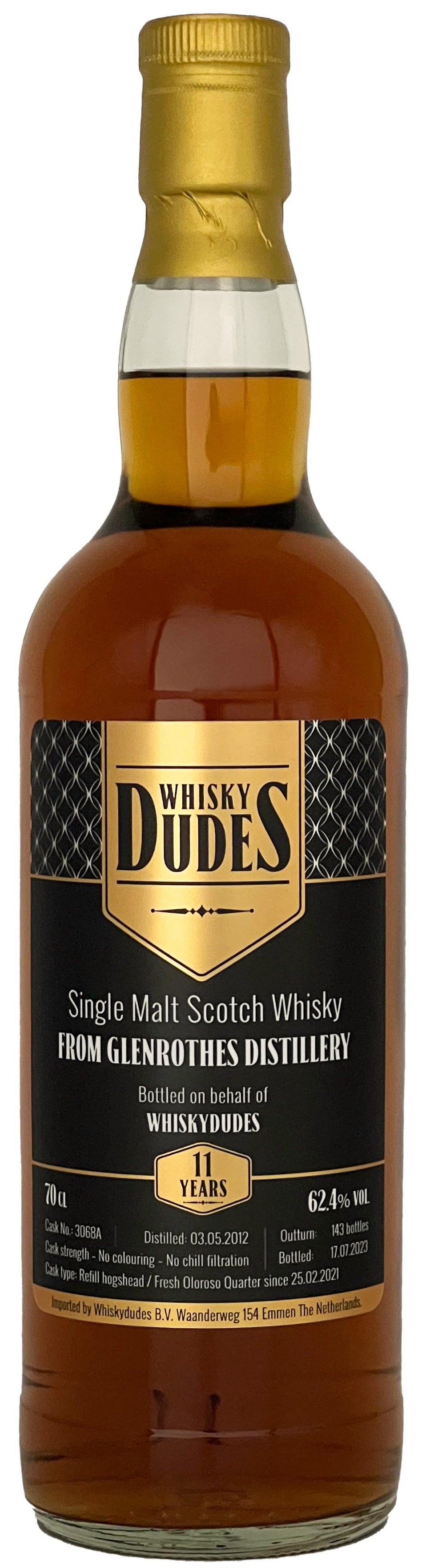 Glenrothes-WDS-2012-2023-11-yo-3068 Glenrothes 11 Jahre 2012/2023 1st Fill Oloroso Sherry Cask Whiskydudes 62,4% vol.
