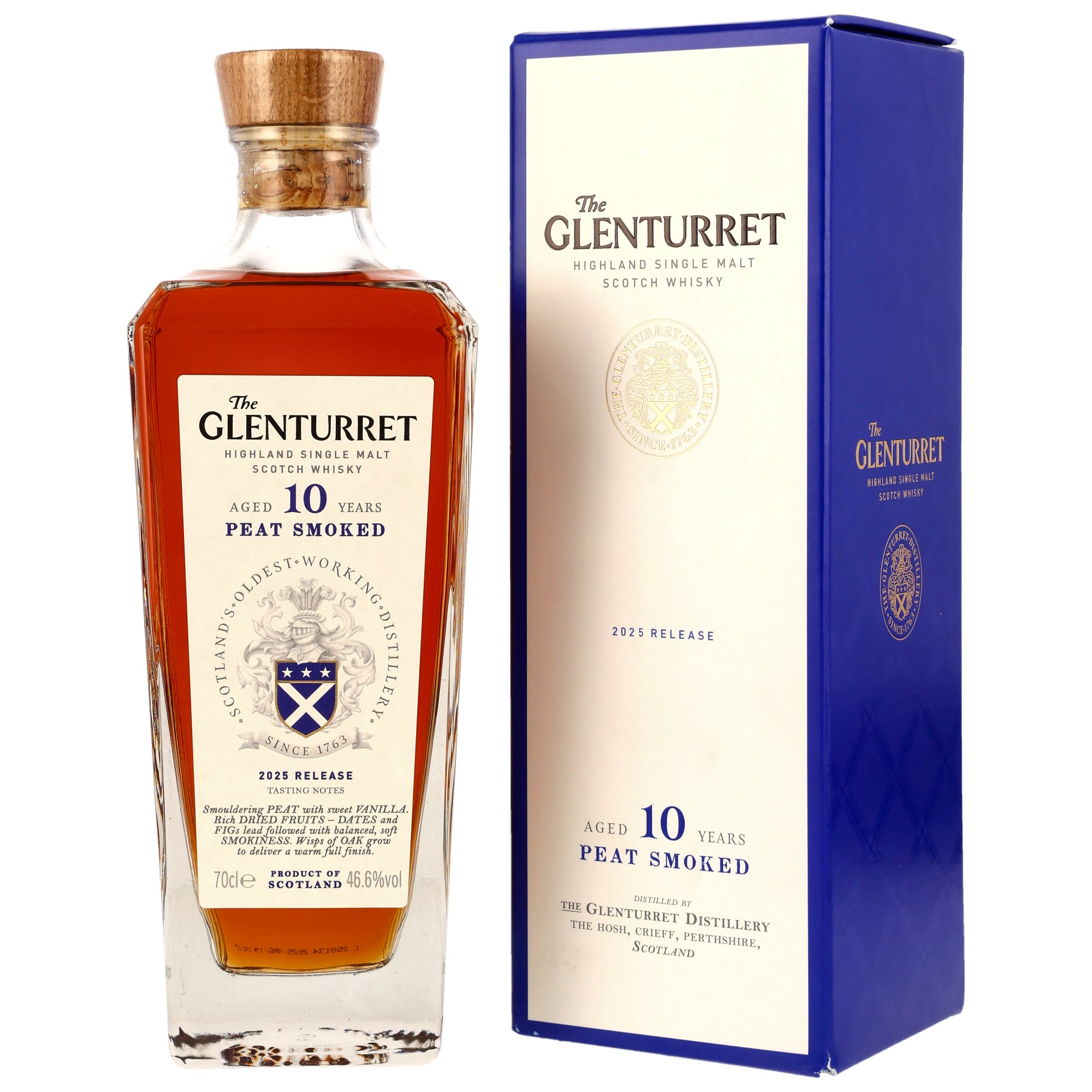 Glenturret 10 Jahre Peat Smoked Release 2025 46,6% vol.