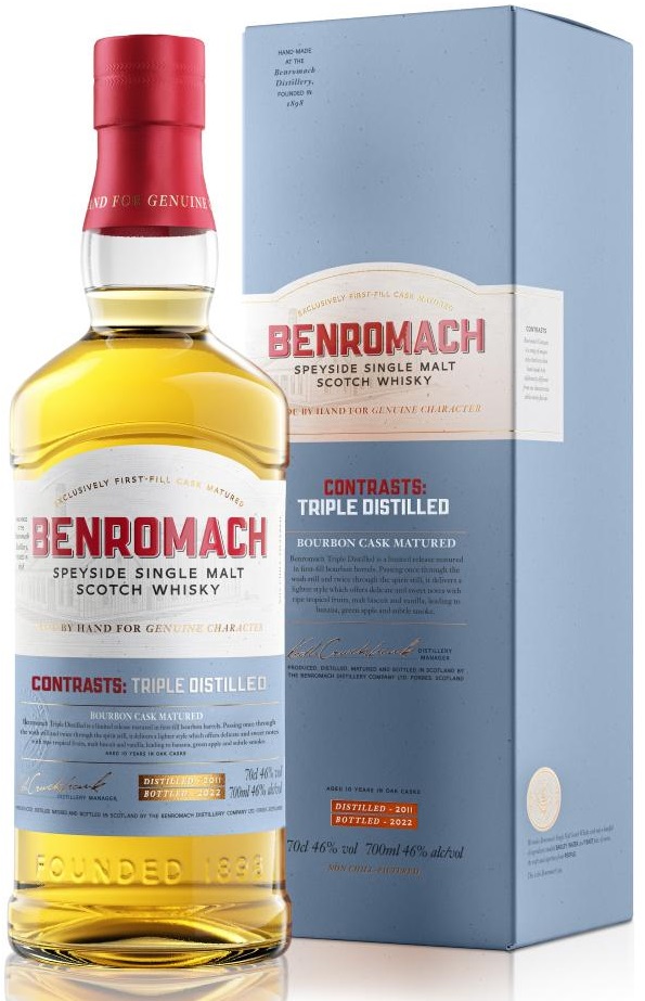 benromach-triple-distilled Benromach Contrasts: Triple Distilled 46% vol.