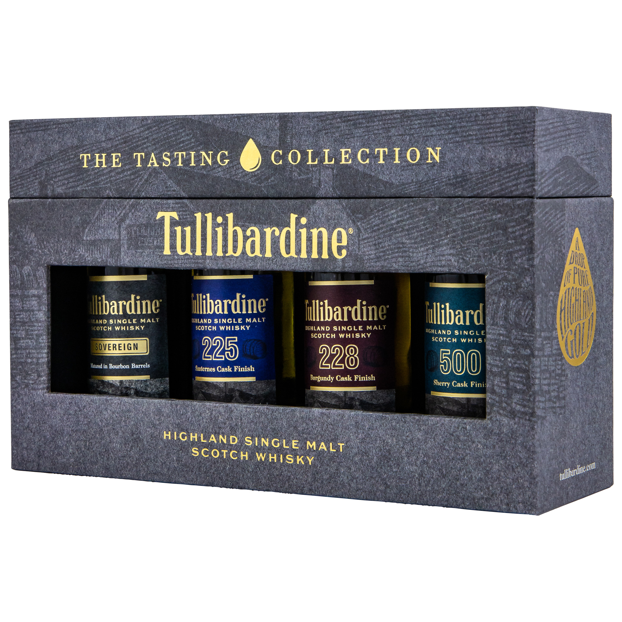 tullibardine_minis Tullibardine Tasting Collection Sovereign, Sherry, Burgundy & Sauternes 4x 5cl