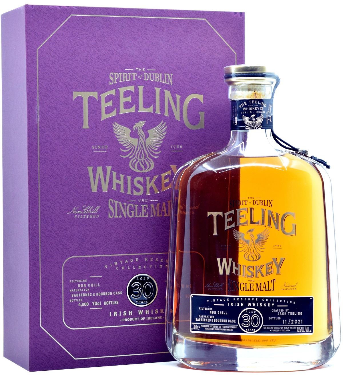 teeling_30_2021 Teeling 30 Jahre 1991/2021 Sauternes Casks 46% vol.