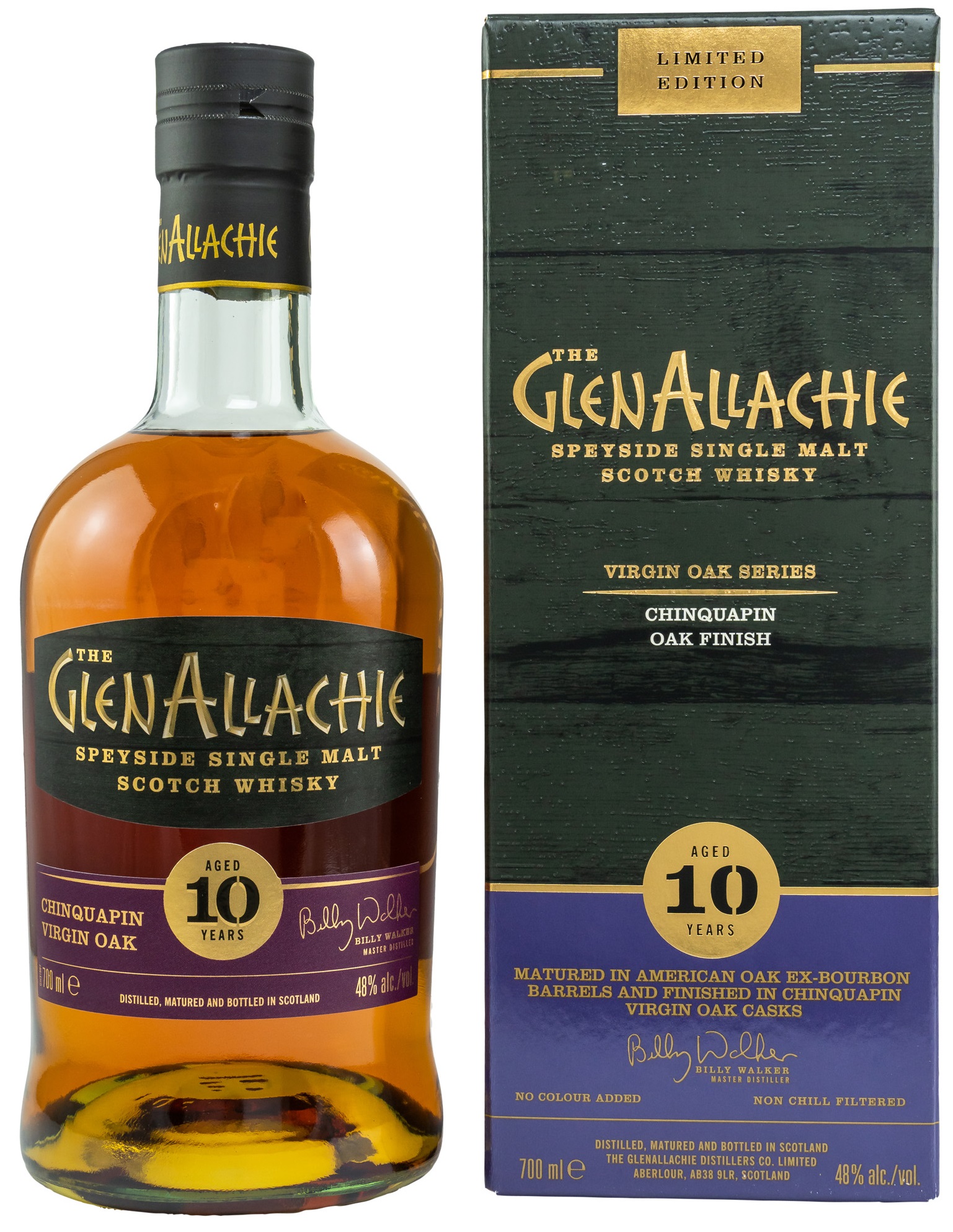glenallachie_10_Chinquapin Glenallachie 10 Jahre Chinquapin Oak Finish Virgin Oak Series 48% vol.