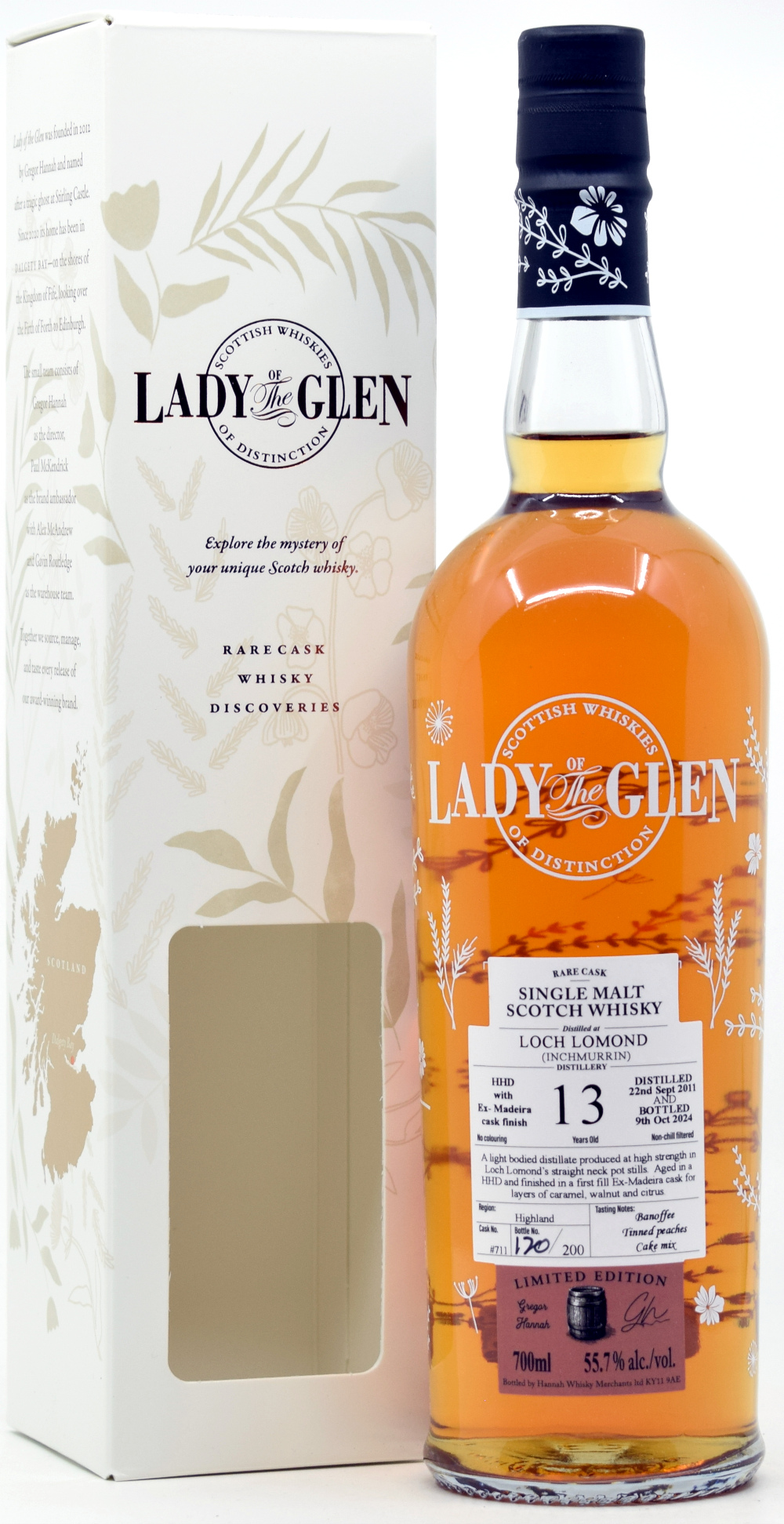 inchmurrin_13_lotg Loch Lomond (Inchmurrin) 13 Jahre 2011/2024 Madeira Cask Lady of the Glen 55,7% vol.