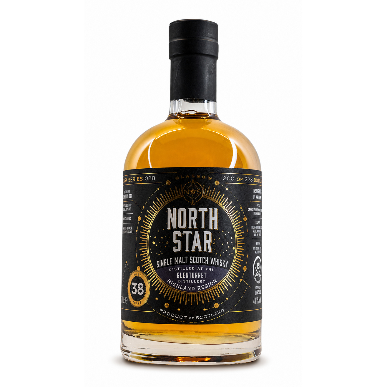 Glenturret 38 Jahre 1987/2026 North Star Spirits x Sansibar 15th Anniversary 43,7% vol.