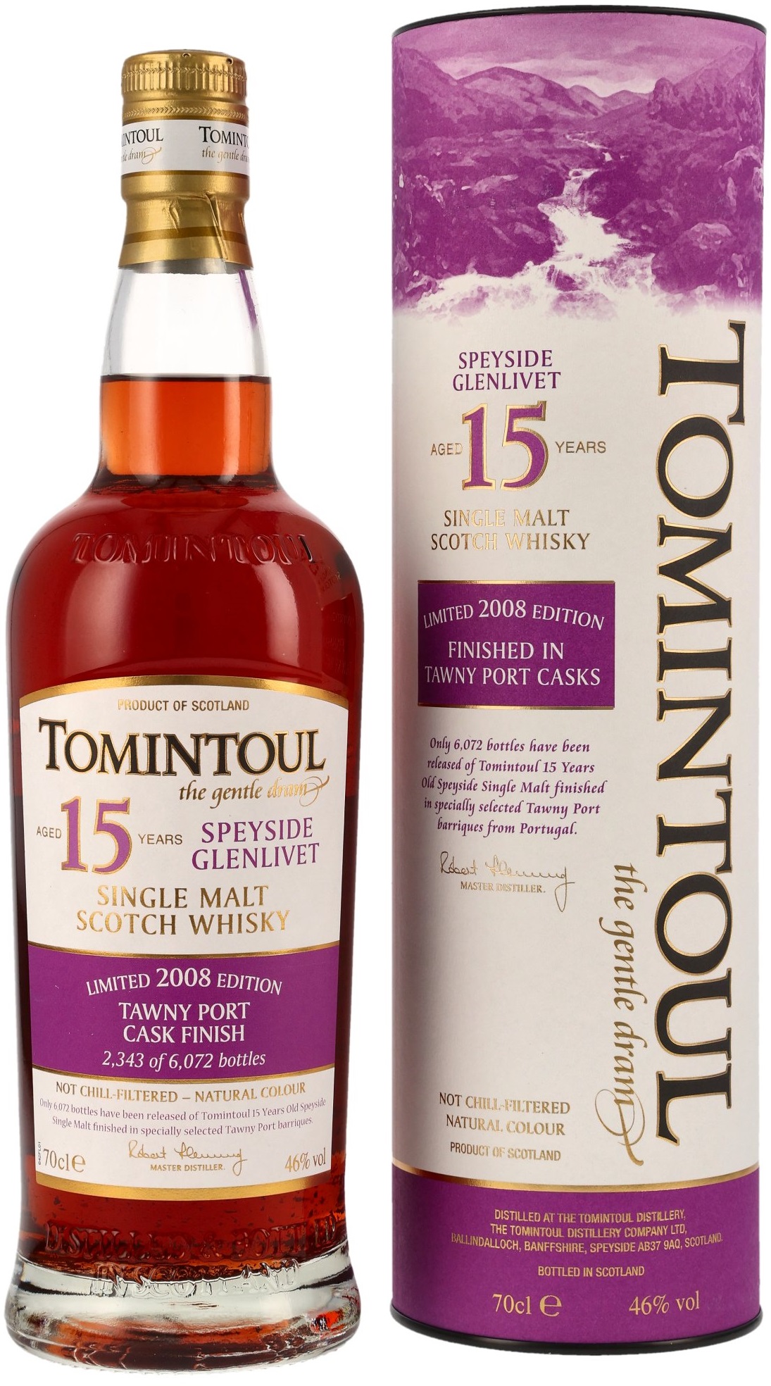 Tomintoul-2008-Tawny-Port-Cask-Finish Tomintoul 15 Jahre 2008/2024 Tawny Port Cask Limited 2008 Edition 46% vol.