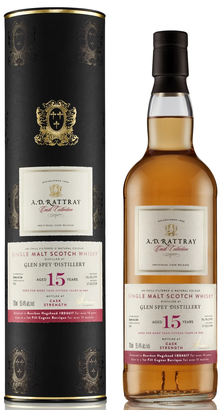 glenspey_15_adr Glen Spey 15 Jahre 2009/2024 Cognac Cask A.D. Rattray 55,4% vol.