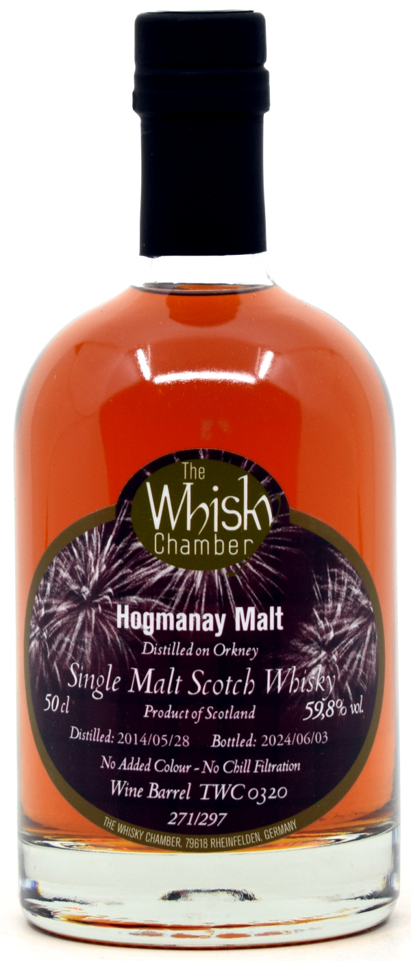 orkney_hogmanay_WCh Orkney 10 Jahre 2014/2024 Wine Barrel The Whisky Chamber Hogmanay Malt 59,8% vol.