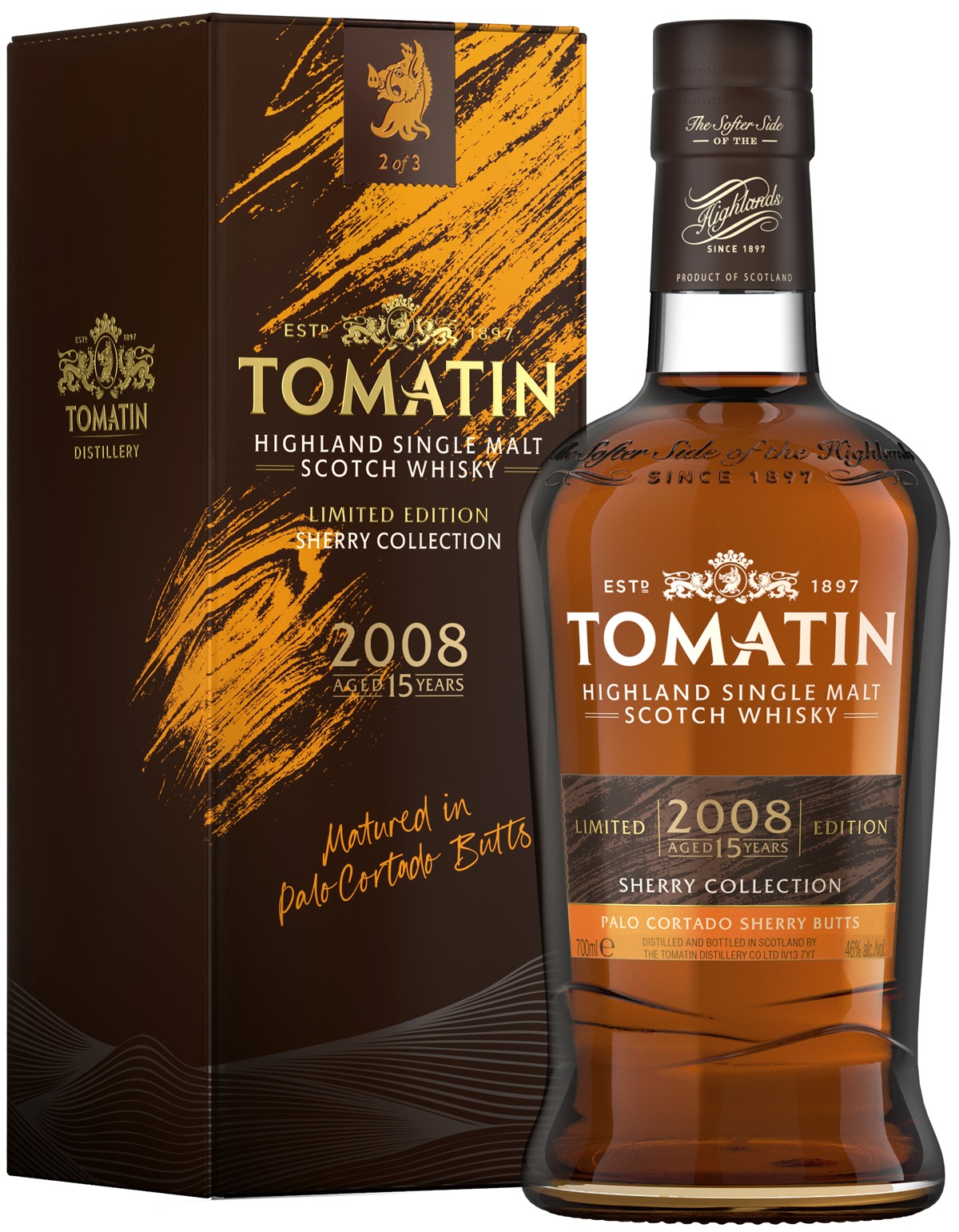 Tomatin 15 Jahre 2008/2024 Palo Cortado Cask Sherry Collection 46% vol.