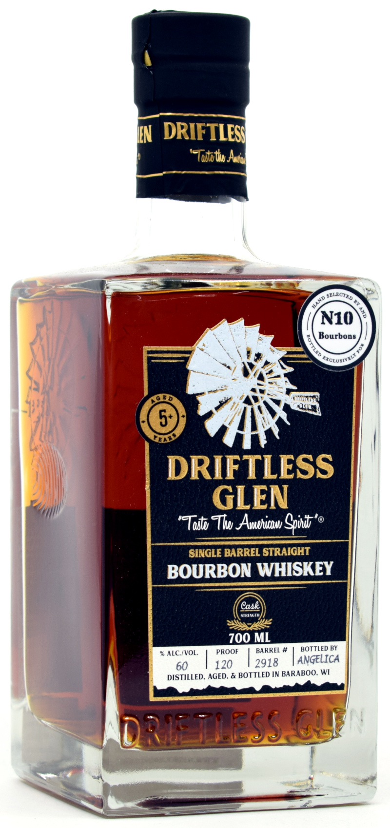 Driftless Glen Single Barrel Straight Bourbon Whiskey #3519 58% vol.