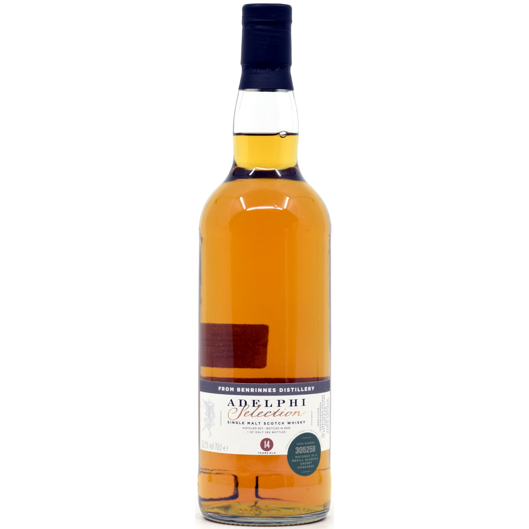 Benrinnes 14 Jahre 2011/2025 Oloroso Sherry Cask #305258 Adelphi 56,2% vol.