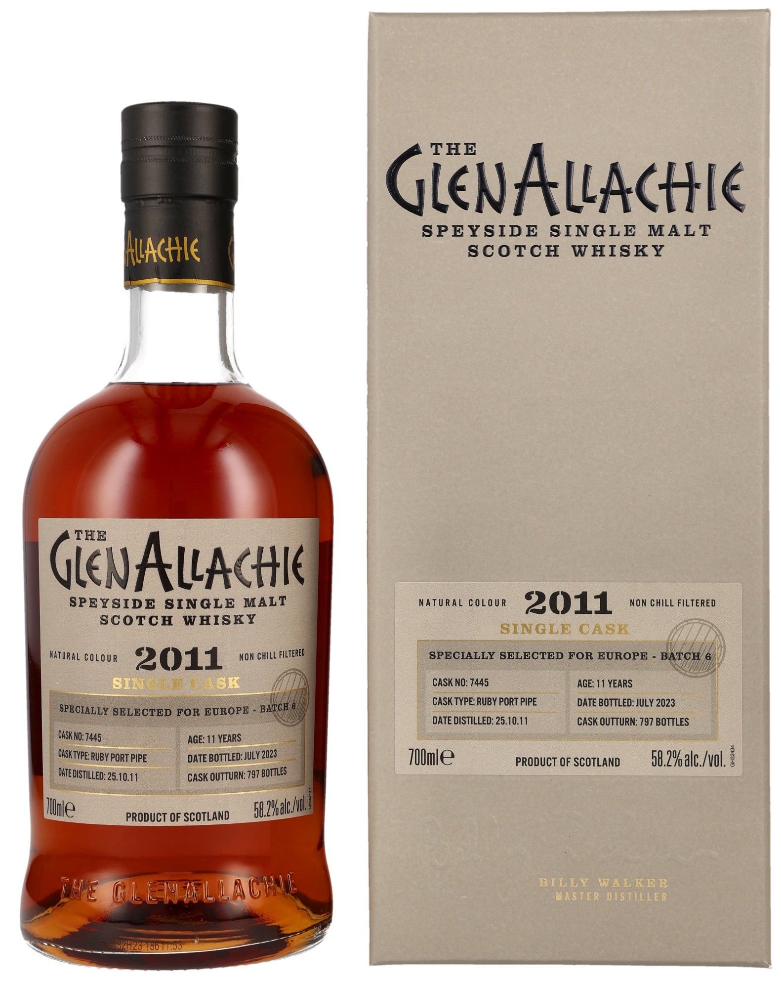 glenallachie_7445 Glenallachie 11 Jahre 2011/2023 Ruby Port Single Cask #7445 58,2% vol.