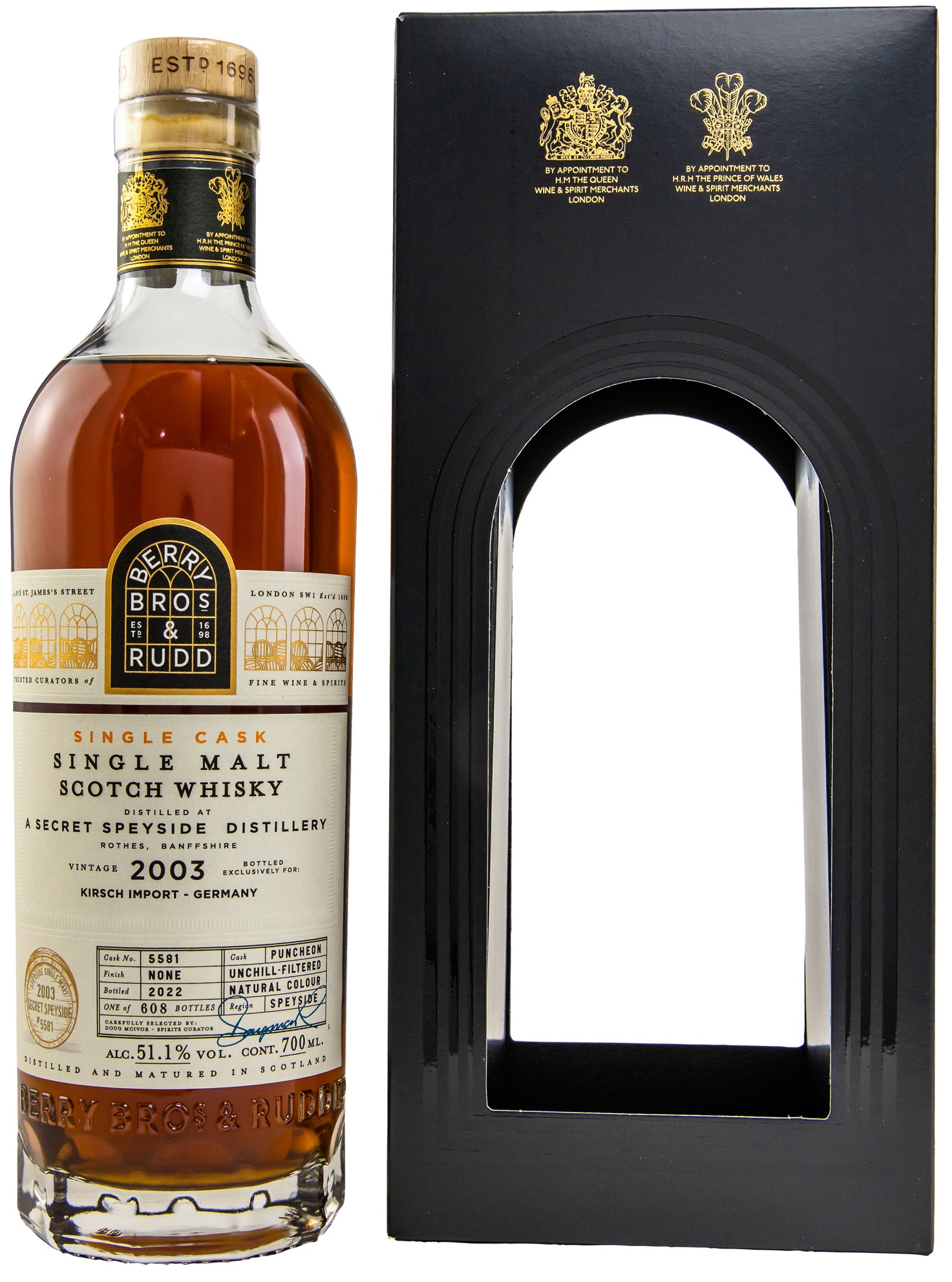secret_speyside_BR_5581 Secret Speyside 2003/2022 Sherry Cask Berry Bros. & Rudd #5581 51,1% vol.