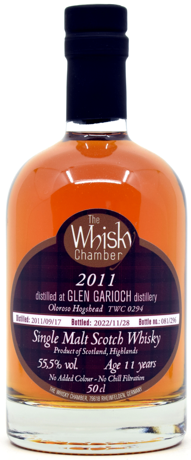 glen_garioch_2011_WCh Glen Garioch 11 Jahre 2011/2022 Oloroso Sherry Cask The Whisky Chamber 55,5% vol.
