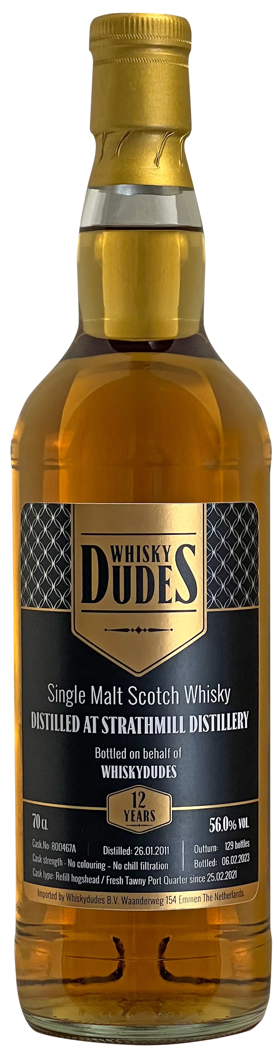 STRATHMILL_wd Strathmill 12 Jahre 2011/2023 1st Fill Port Cask Whiskydudes 56% vol.