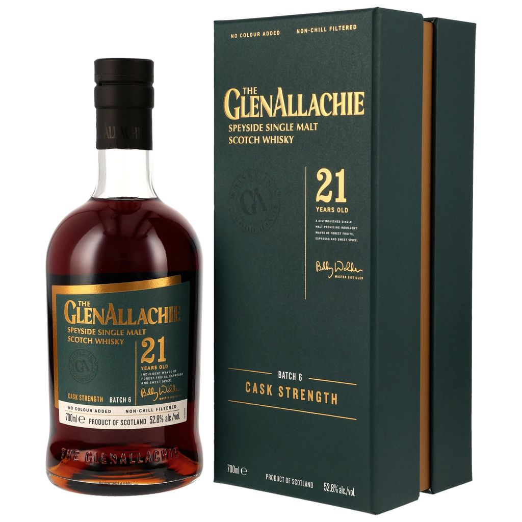 Glenallachie 21 Jahre Cask Strength Batch 6 52,8% vol.